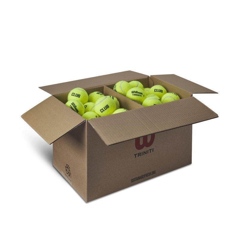 Wilson Triniti Tennis Balls - 72-Count Standard Practice Balls for Clubs