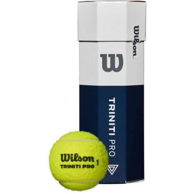 Wilson Triniti Pro Tennis Balls - 3 Yellow Recyclable & Durable
