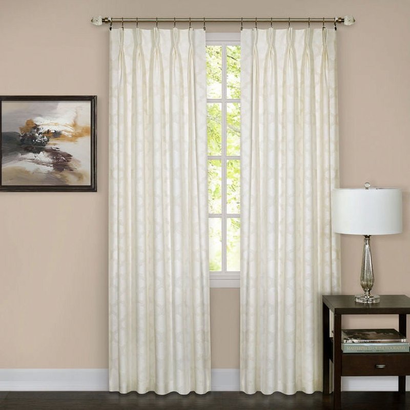 Blackout Pinch Pleat Window Curtain Panel - Room Darkening & Energy Efficient