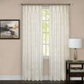 Embossed Velvet Blackout Window Curtain Panel - Multiple Sizes