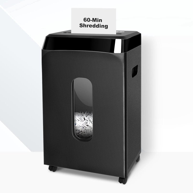 Paper Shredder 10 Sheets P-5 Micro Cut with 7.9 Gallon Bin, Portable Office & Home Use