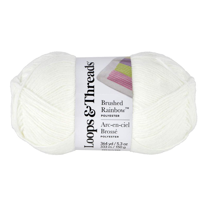 Baby Rainbow Yarn Pack - Medium Weight Polyester for Knitting & Crochet, 15 Skeins