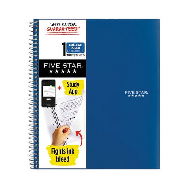Wirebound Notebook 1 Subject Medium College Rule Assorted Covers Bundle of 2