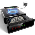 Biometric Safe with Wireless Charging and Digital Clock - Home Security Safe with Keypad