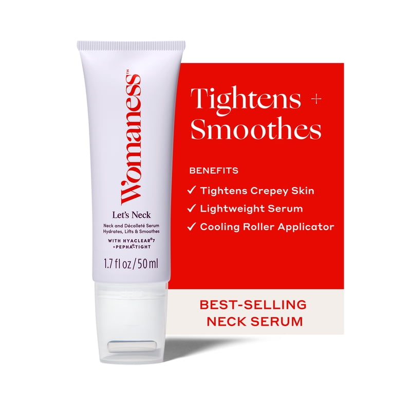 Neck Firming Serum with Cool Roll-On Applicator - Hydrate, Tighten & Smooth Crepey Skin - 1.7 Fl Oz