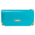 Women's Convertible Patent Leather Wallet with Card Organizer & Wristlet