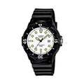 Sporty Women's Black Watch with White Dial, Water Resistant up to 100M