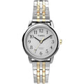 Women's Two Tone Expansion Band Watch Strap - Easy Reader Style