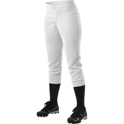 Women's Fastpitch Softball Pants - Belt Loop, Mid-Calf, White, Small