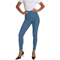 Women's High Waisted Jeggings with Pockets - Stretchy Tummy Control Skinny Denim Pants
