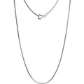 Women's Sterling Silver Herringbone Necklace - 0.8mm Fine Chain