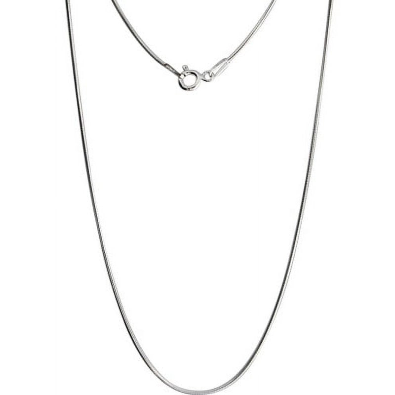 Women's Sterling Silver Herringbone Necklace - 0.8mm Fine Chain