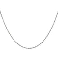 Women's Sterling Silver Singapore Necklace - Twisted Chain, Anti-Tarnish