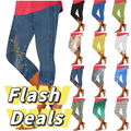 High Waist Workout Leggings for Women with Pockets - Plus Size Capri Pants