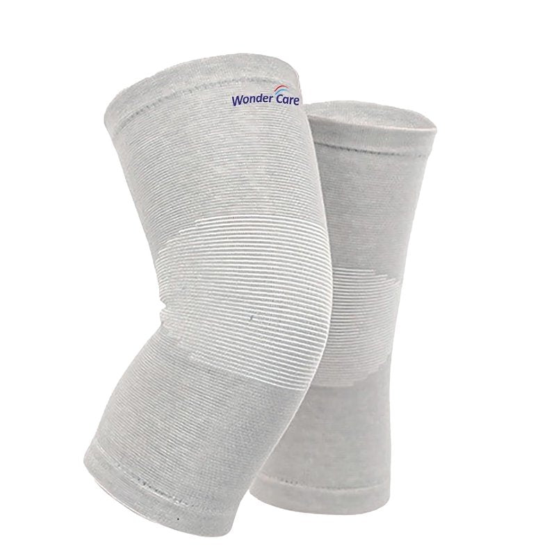 Unisex Bamboo Knee Compression Sleeves Pack of 2 - Support & Pain Relief