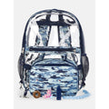 Kids Sensory Backpack and Lunch Tote Set - Clear Shark 17-inch, Blue