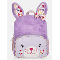 Toddler Floral Bunny Love Backpack - Soft Lilac, 13.5 Inch Kids School Bag
