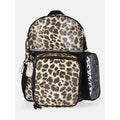 Kids' Leopard Print Backpack Set with Lunch Tote and Pouch - 17-Inch School Bag