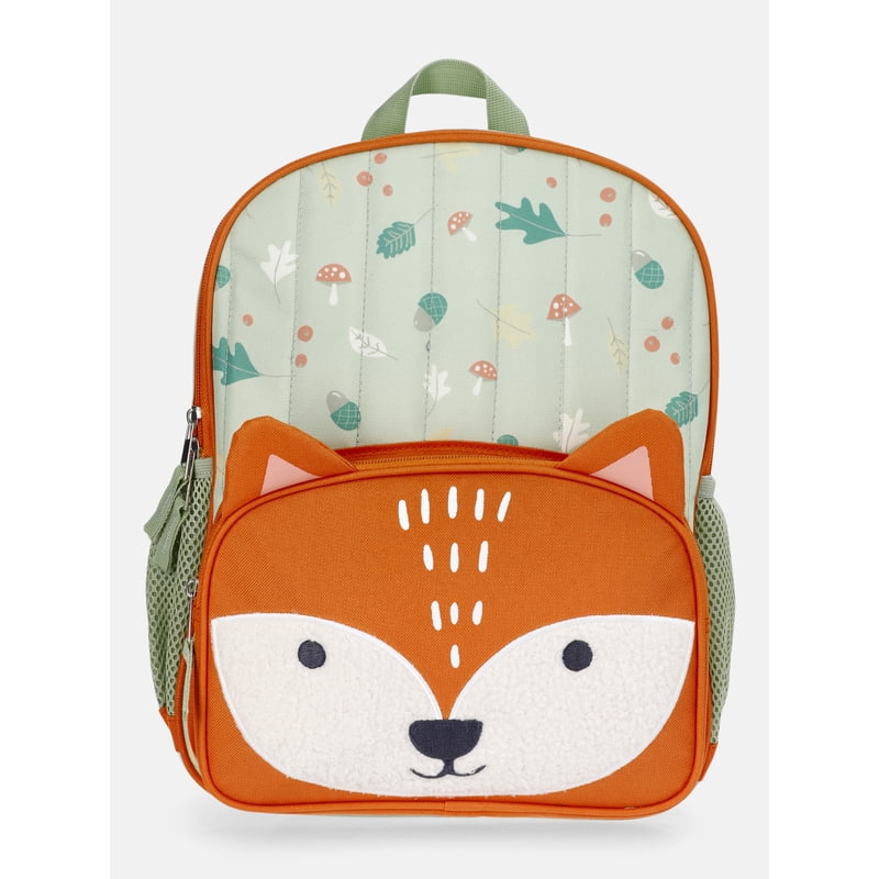 Toddler Backpack with 3D Ears & Allover Print - Fox Hollow Design
