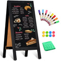 40x20 Inch Double-Sided Magnetic A-Frame Chalkboard Sign for Restaurants & Events