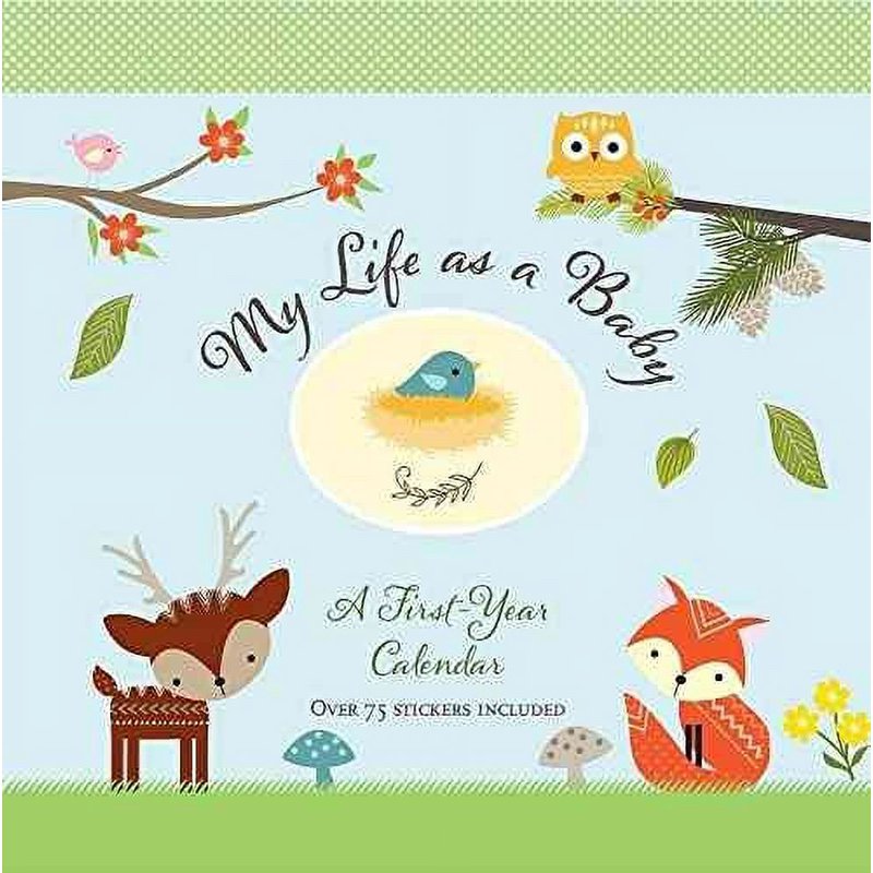 Woodland Friends Baby First Year Calendar - Milestones & Photo Organizer