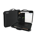 12-in-1 Portable Workstation Briefcase with Whiteboard and LED Light