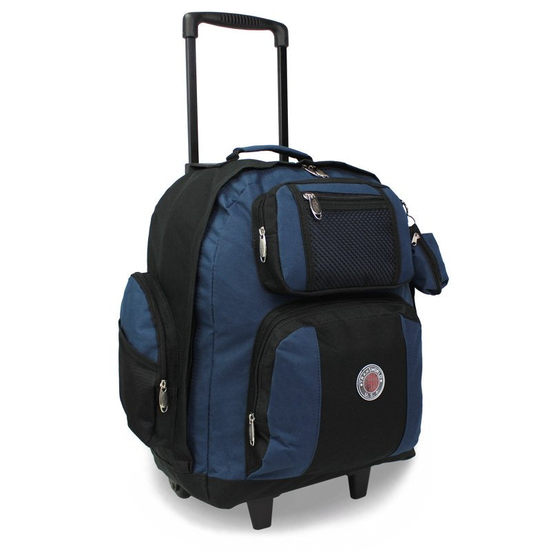 22-Inch Travel Rolling Backpack Airline Approved Durable Carry-On Bag