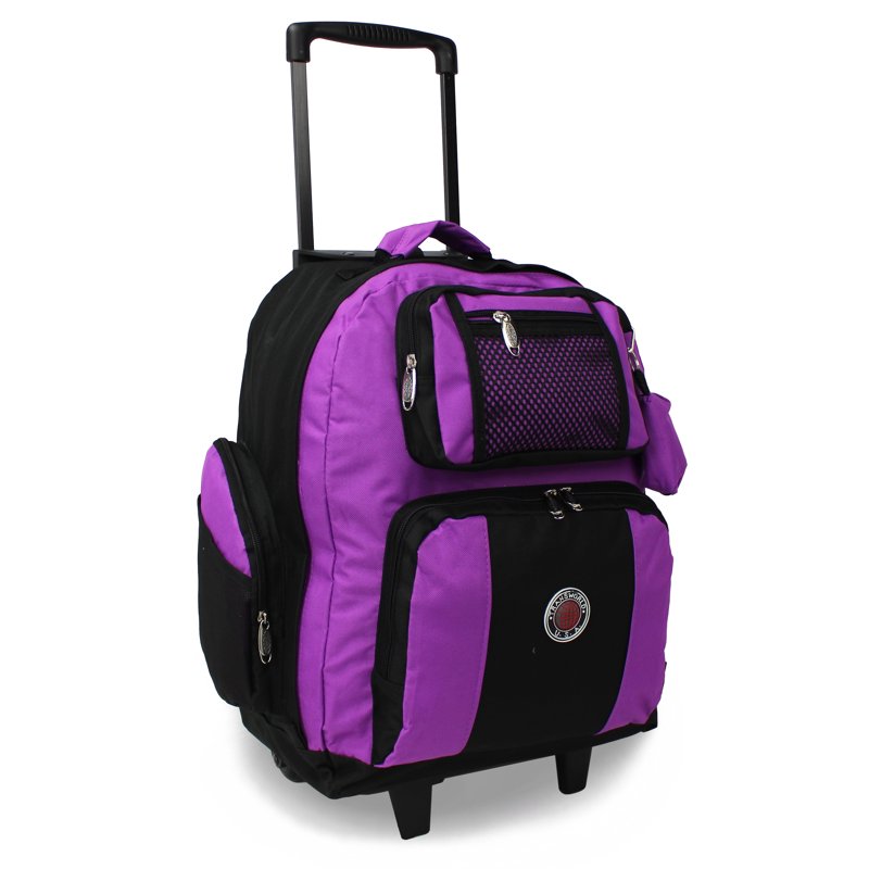 Travel Rolling Backpack 22-Inch Carry-On Airline Approved Durable Storage