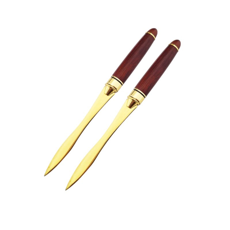 Metal Envelope Opener Set - 2 Pieces, Office & Home Paper Slitter