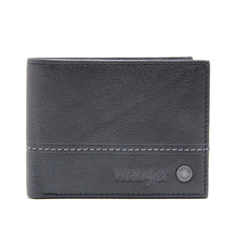 Leather Bifold Wallet for Men - RFID Protected Card Holder with Hidden Bill Compartment