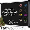 Magnetic Chalkboard for Kids & Home Wall - Dry Erase & Chalk Surface