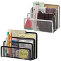 Desk Mail Organizer 2 Pack Metal Mesh Letter Holders for Home Office