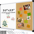 Magnetic Cork and Dry Erase Wall Board Combo - Bulletin and Whiteboard