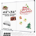 Large Foldable Magnetic Dry Erase Whiteboard for Wall & Portable Use