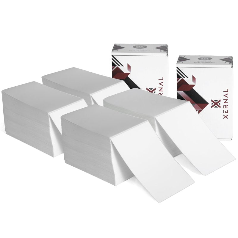 Thermal Shipping Labels 4x6 Fanfold Pack of 2000-4000 Labels for USPS UPS FedEx