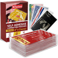 Self-Adhesive Laminating Pouches 4x3 Inches, 50 Pack - Clear Photo Size