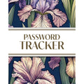 Large Print Password Tracker Logbook - 8x10 Inches, 450+ Entries, Purple Irises