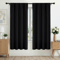 Blackout Curtains 42W x 72L Inches - Room Darkening Window Drapes with Light Blocking Thermal Insulation - 2 Panels
