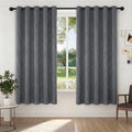 Blackout Curtains for Bedroom - Thermal Insulated Room Darkening Drapes, Noise Reducing Window Panels, Set of 2