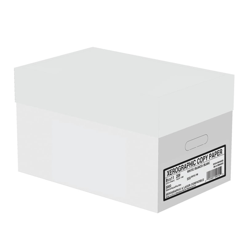 Letter-Size Copy Paper 8.5x11 Inches, 92 Bright White, 20 lb, 10 Ream Case