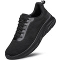 Men's Lightweight Breathable Running Sneakers All Black Size 7.5