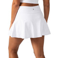 Women's High-Waist Tennis Skirt with Built-In Shorts - Moisture-Wicking Activewear