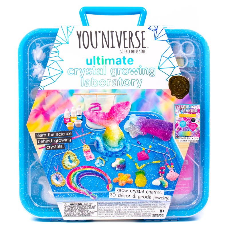 Kids Crystal Growing Science Kit for Ages 8+ | STEM Educational Gift