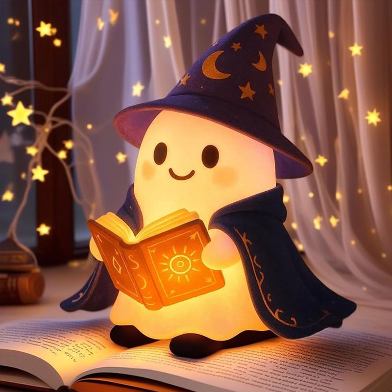 Variation 6A Halloween Ghost Night Light - Cute LED Nursery Bedside Lamp