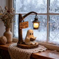 Cute Ghost Night Light - 3D Resin Book Reading Lamp for Bedroom & Holiday Decor