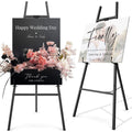 Heavy Duty Metal Easel Stand for Sign and Poster Display, Adjustable Height