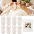 Chunky Chenille Yarn Set - 8 Rolls of Bulky Knitting & Crocheting Yarn for Blankets