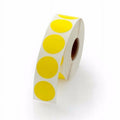 Yellow 1-Inch Circular Stickers - Pack of 1000 for Packaging & Organization