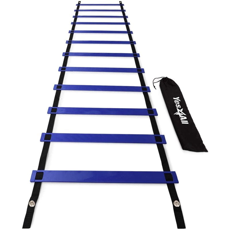 Agility Ladder with Carry Bag, 12 Rungs - Yes4All Training Equipment