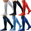 Men's Over Knee High Sport Socks for Soccer Football Baseball Hockey - Yellow